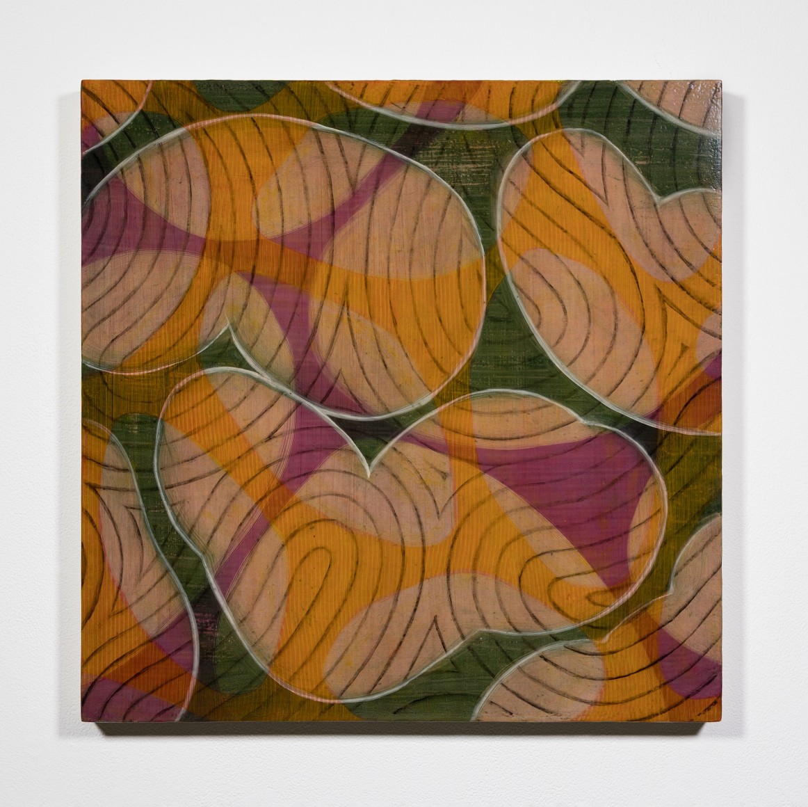 Rae Mahaffey  Toss Up, 2019  oil on wood panel