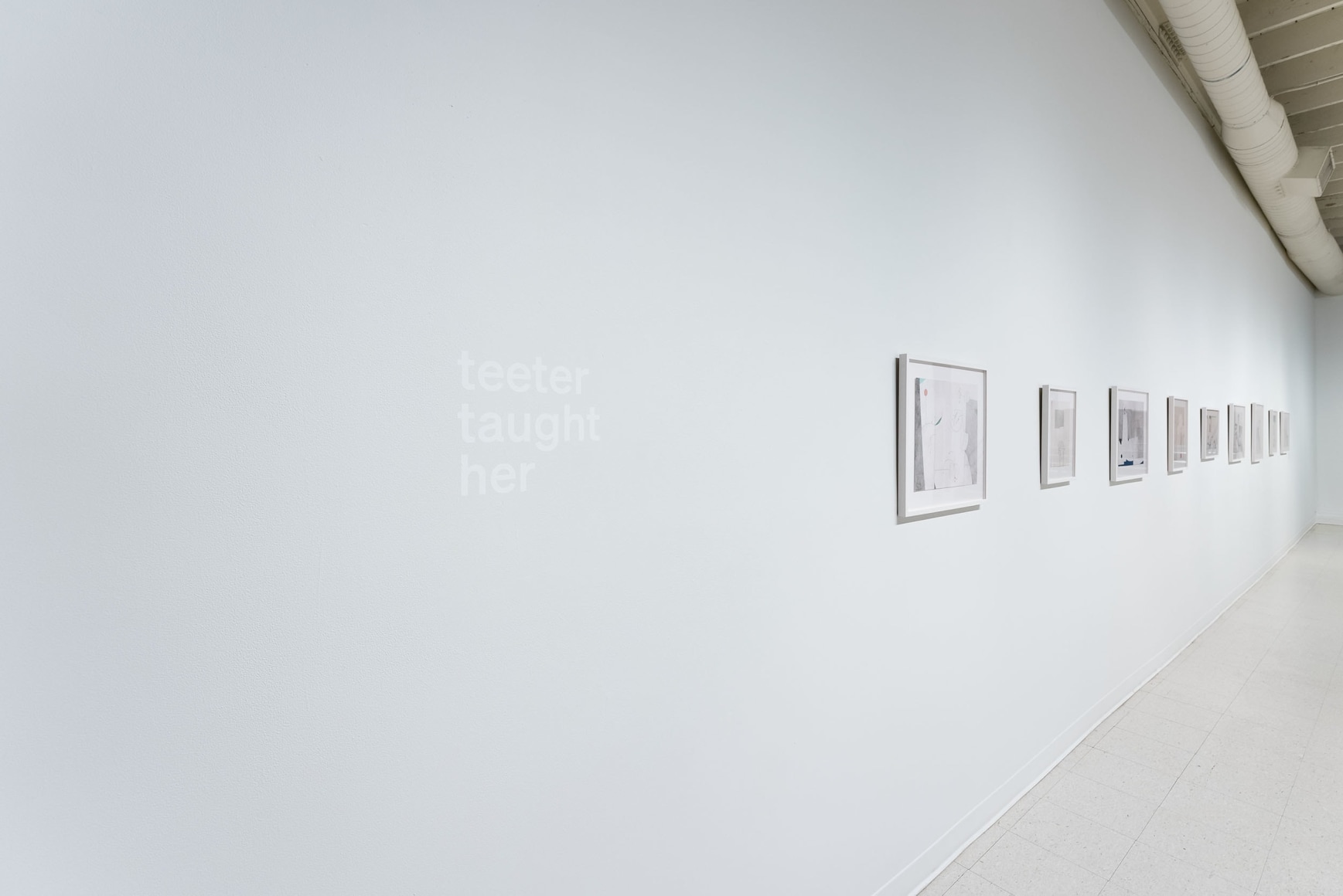 Gina Wilson - teeter taught her - September 2&ndash;October 2, 2021 - Russo Lee Gallery - Installation View 01