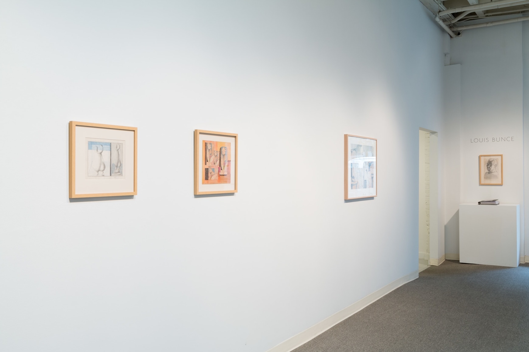 Louis Bunce installation view February 2017