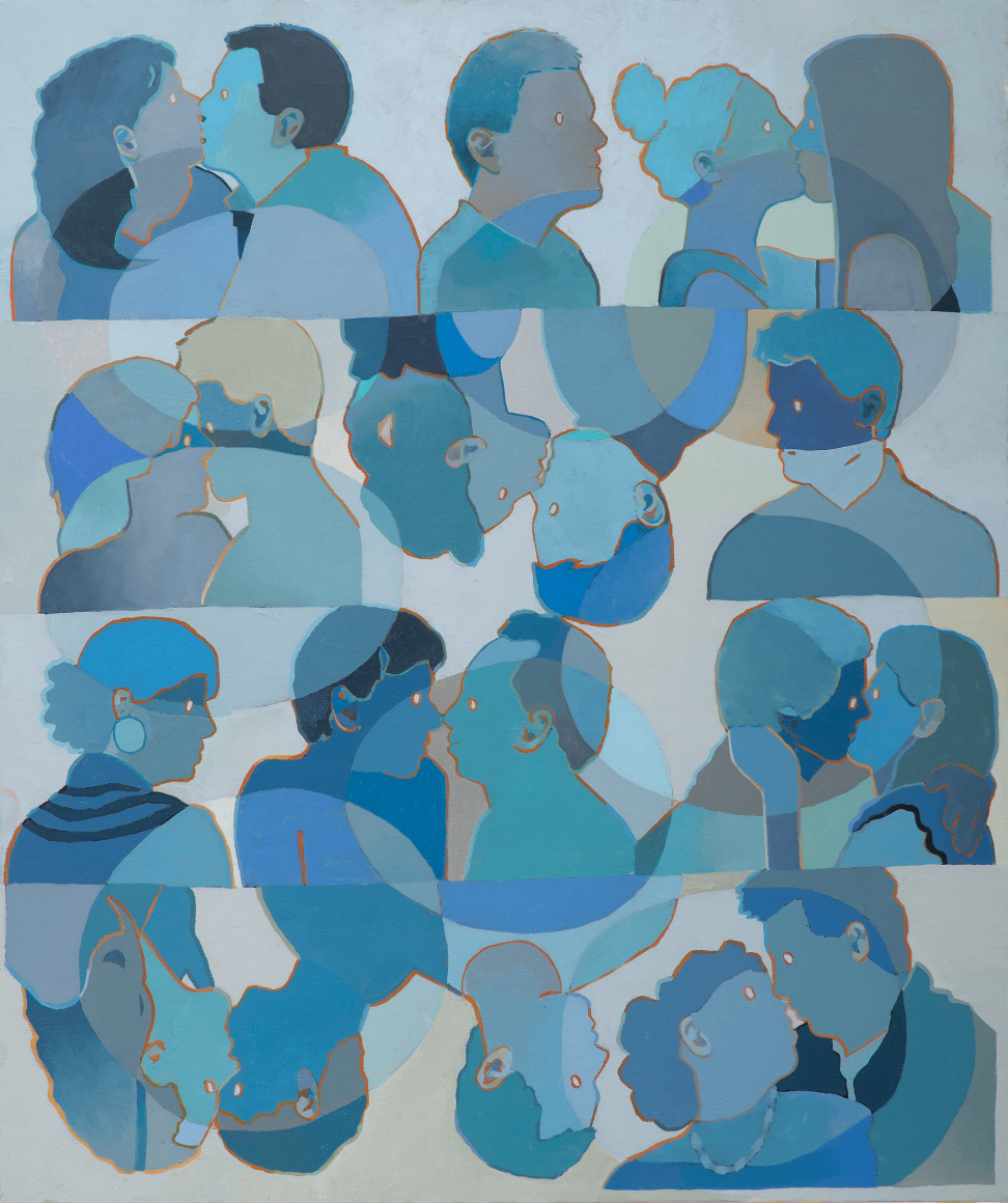 Dan Gluibizzi  eight couples kissing, 2021