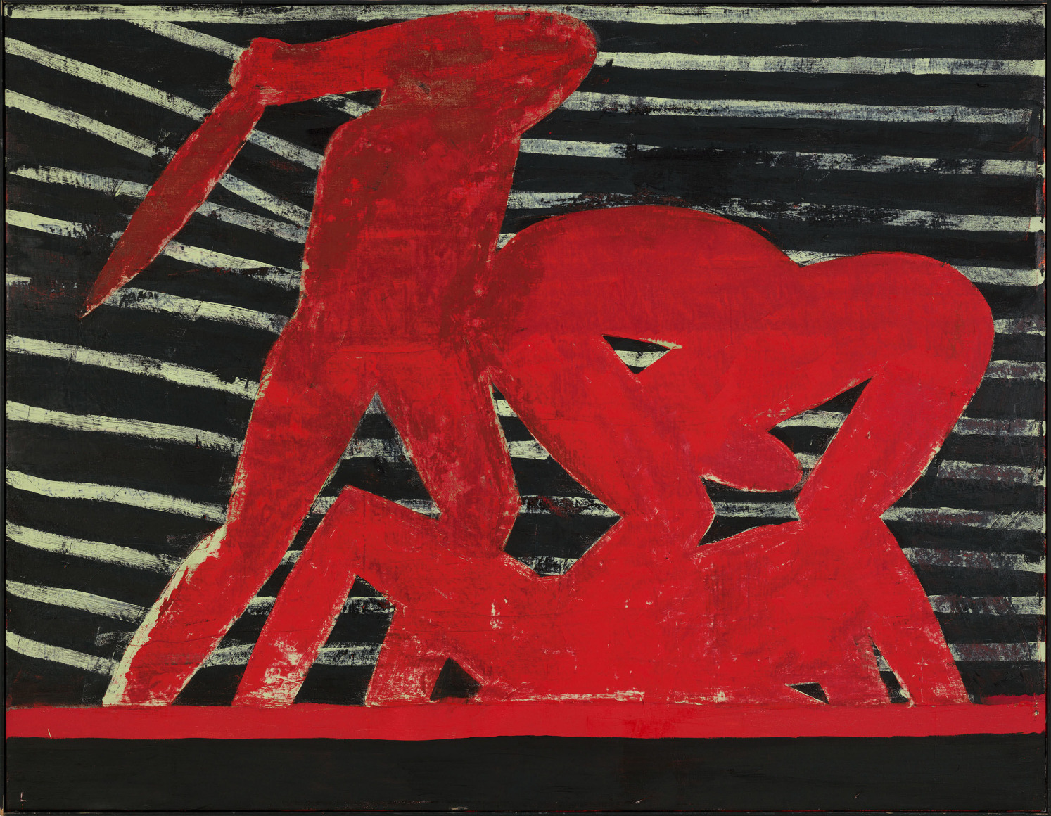 Michael Spafford (b. 1935)  Achilles Slaying 3 Trojans, 2010