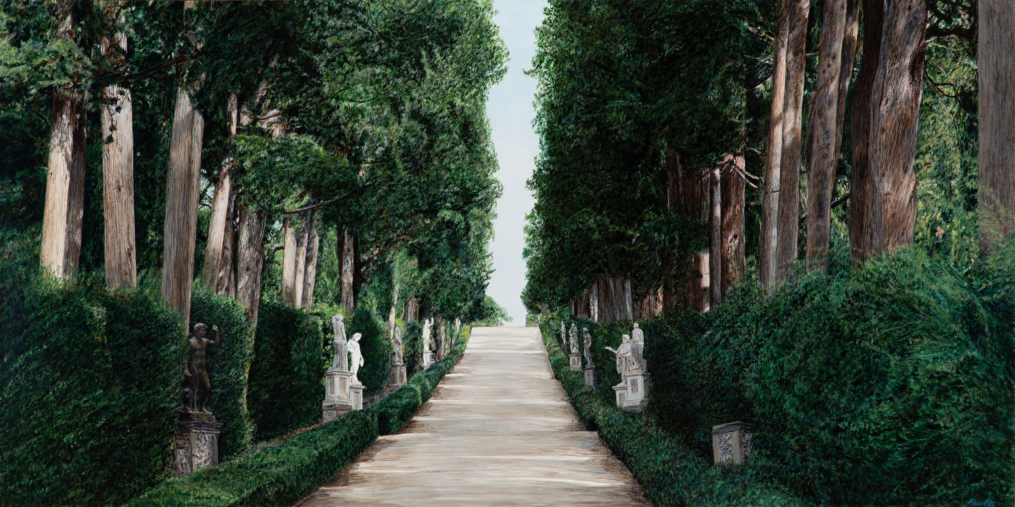 Tom Fawkes (b. 1941)  Boboli - Viale dei Cipressi V, 2022