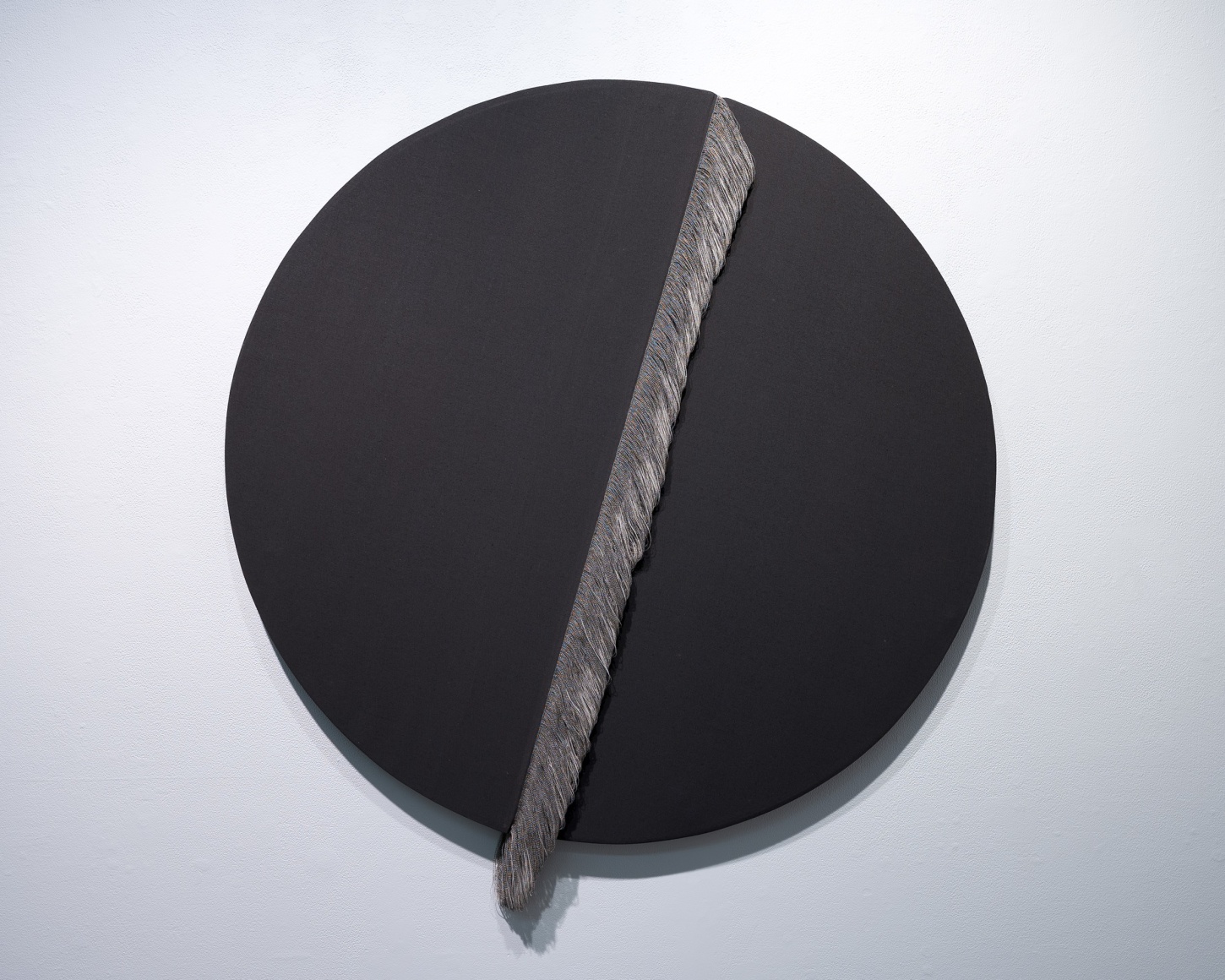 Ko Kirk Yamahira (Born: 1976, Los Angeles, CA)  Untitled RL042 (Black circle split), 2021