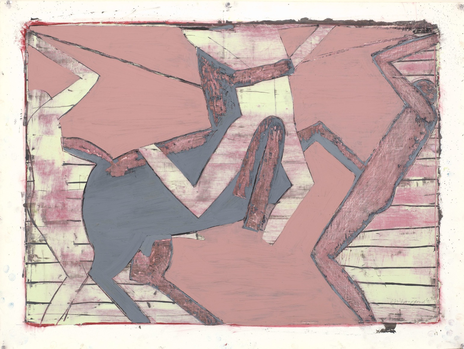 Michael Spafford (b. 1935)  Lapiths and Centaurs, 1991