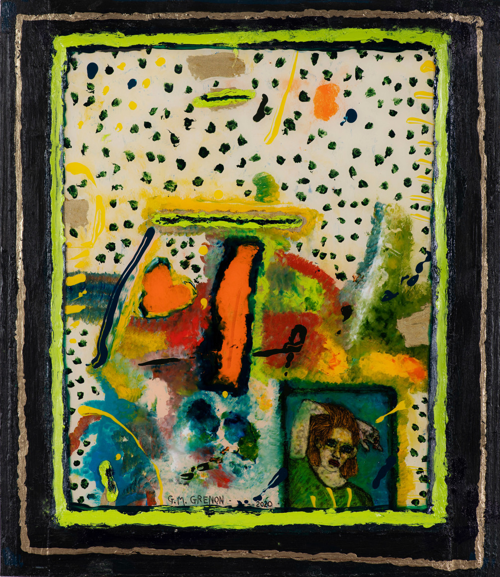 Gregory Grenon (b. 1948)  Murmur, 2020  oil on Plexiglas