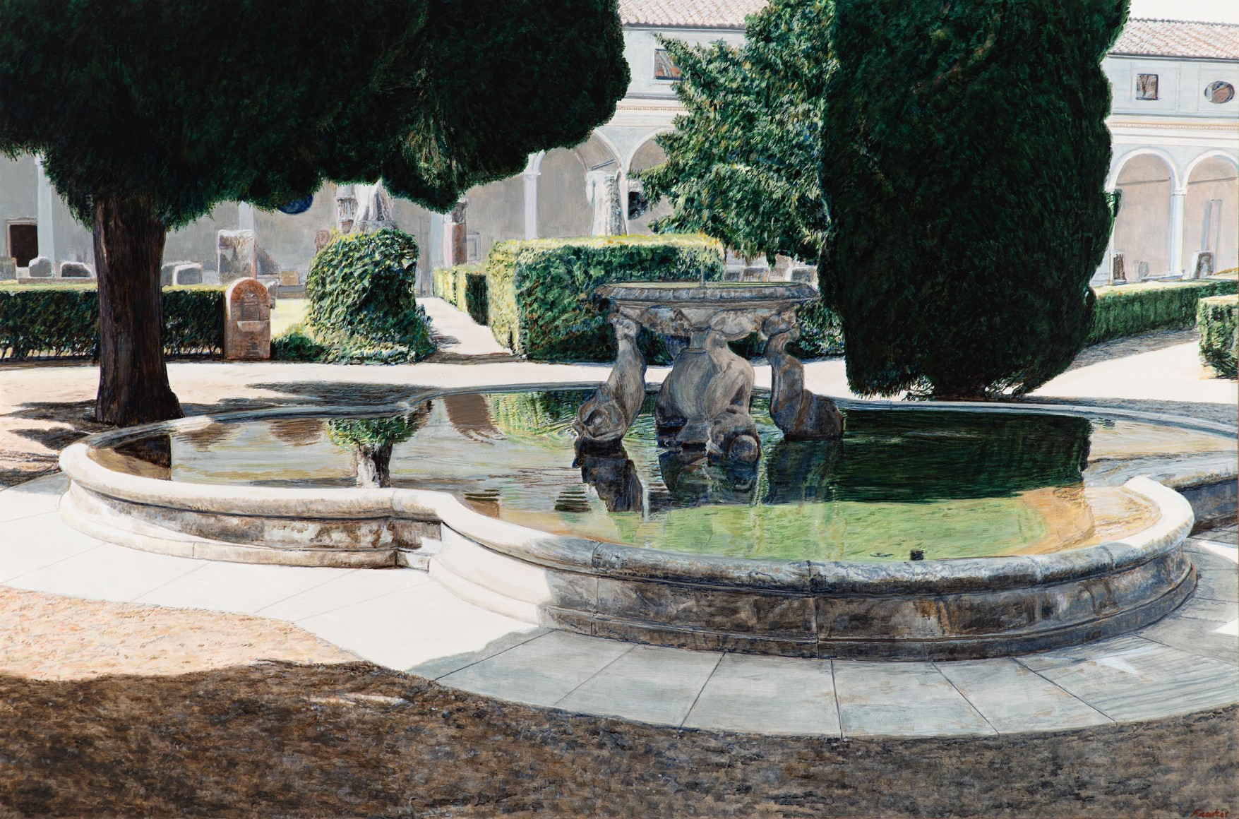 Tom Fawkes (b. 1941)  Chiostro della Certosa, 2022
