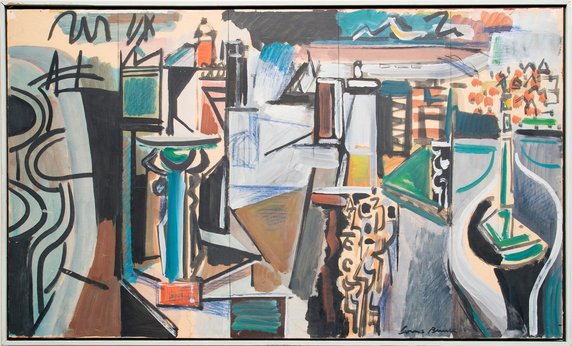 Louis Bunce - Study for Fleet Mural