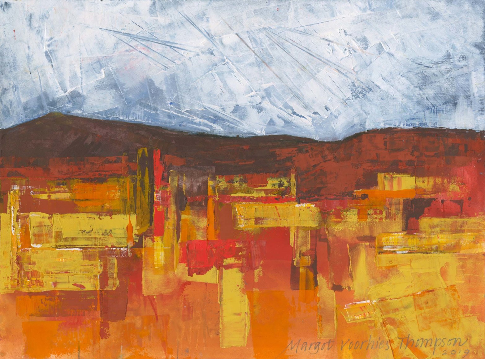 Margot Voorhies Thompson - Vivid Desert, Darkening Sky