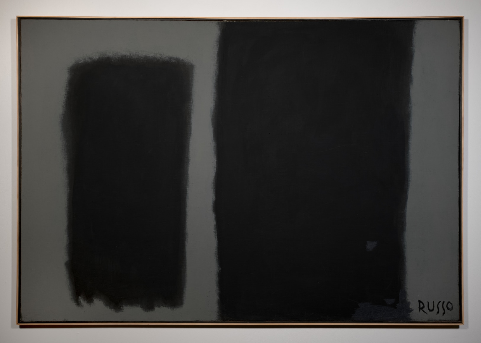 MR345 Untitled Monoliths, c. 1962  oil on burlap