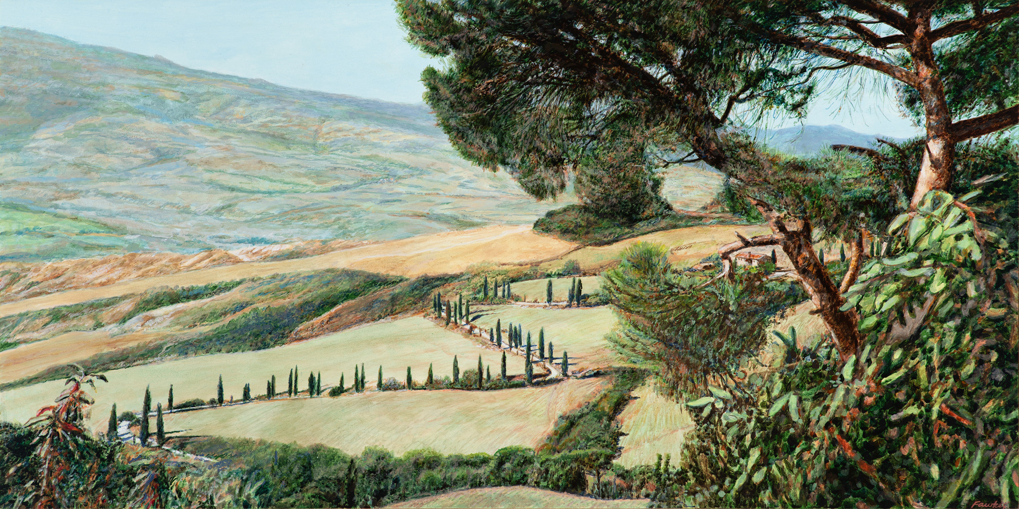 Tom Fawkes (b. 1941)  La Foce - Strada E Campi, 2021