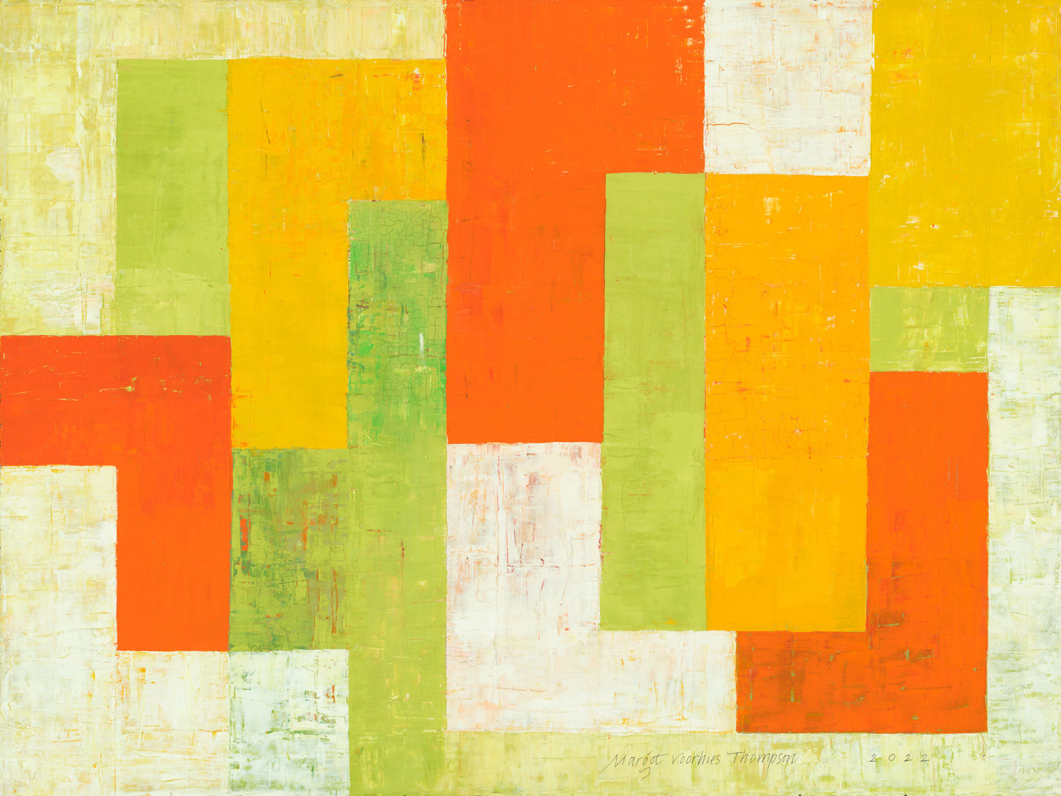 Margot Voorhies Thompson (b. 1948)  Lichen Colors, Hart Mountain Oregon #3, 2022