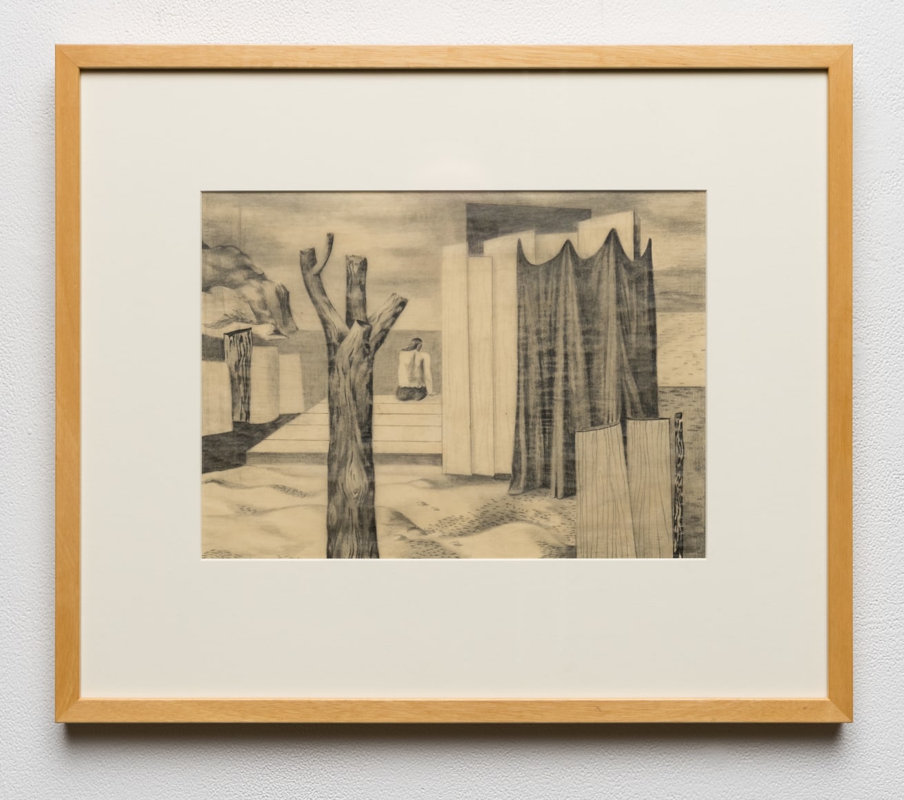 Louis Bunce (1907-1983)  Untitled (woman in landscape), 1942