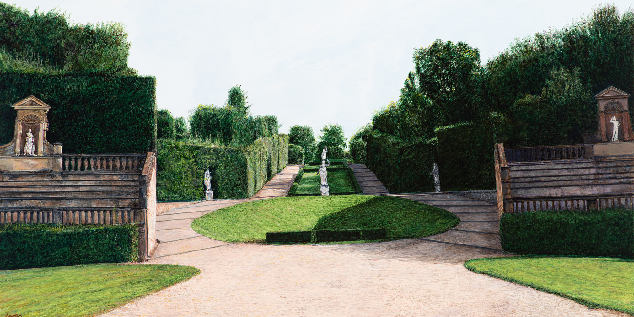 Tom Fawkes (b. 1941)  Giardino Boboli, 2022