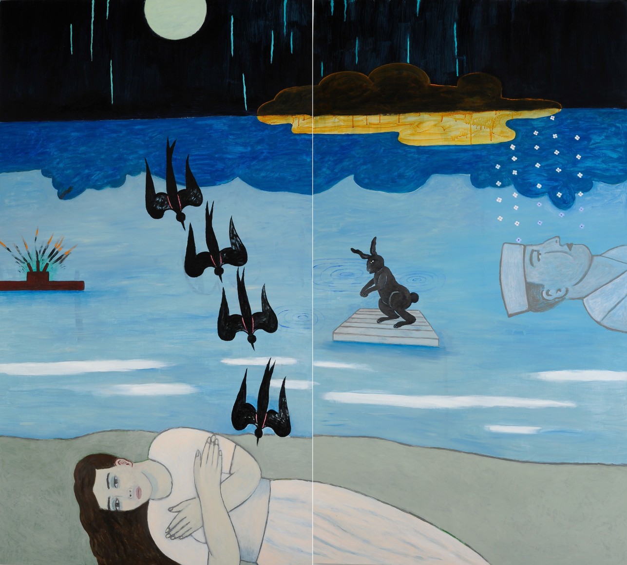 Fay Jones (b. 1936)  Night Falls, 2022