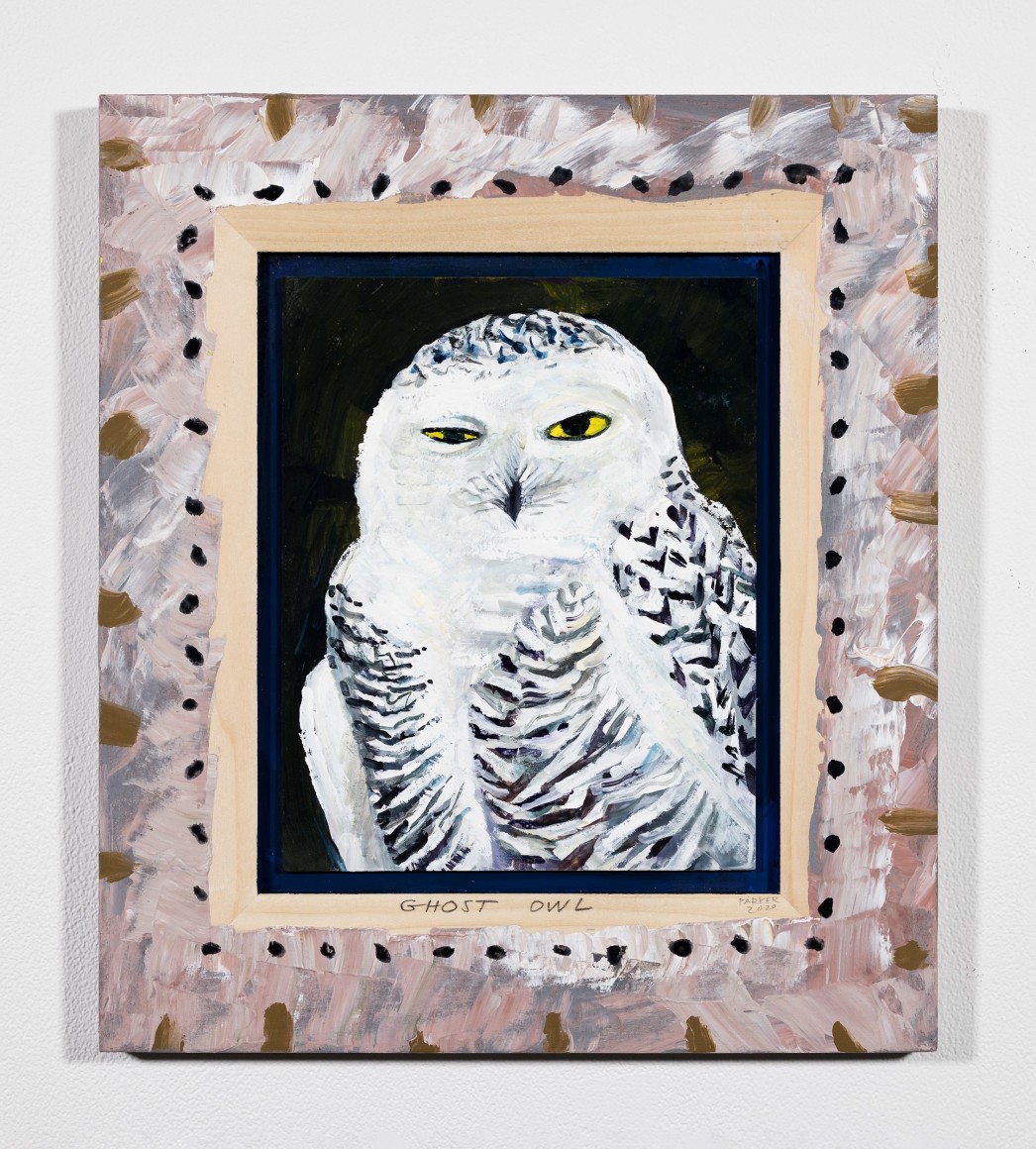 Lucinda Parker (b. 1942)  Ghost Owl, 2020  gouache on masonite