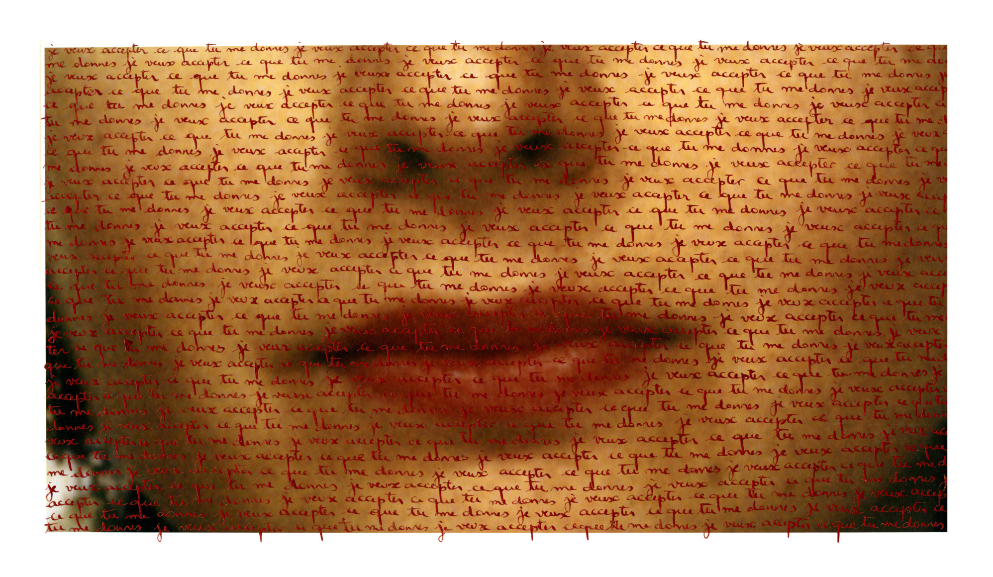 Je veux accepter ce que tu me donnes, 2013 - What Cannot Be Said | Carolle Benitah Photography