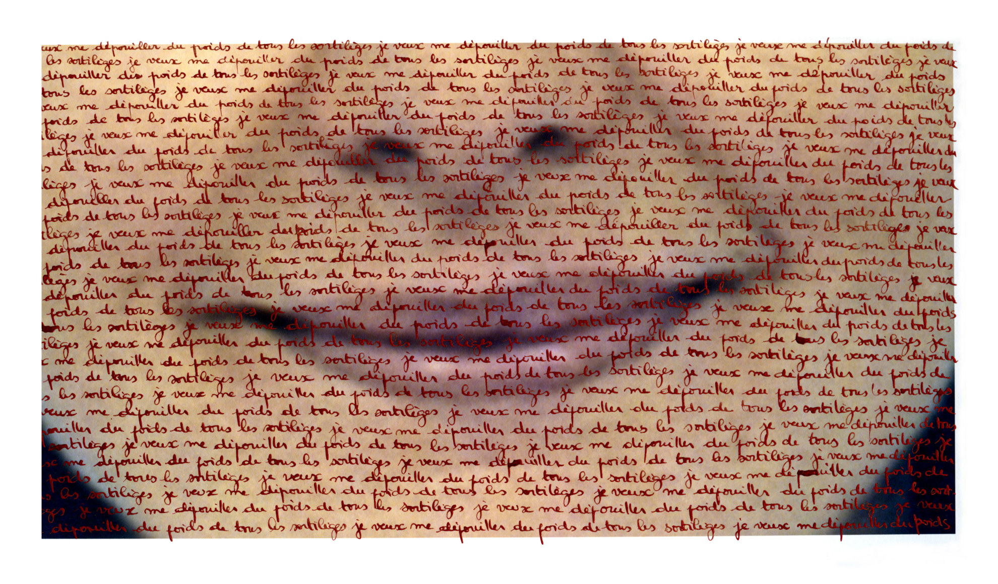 Je veux me d&eacute;pouiller du poids de tous les sortil&egrave;ges, 2013 - What Cannot Be Said | Carolle Benitah Photography