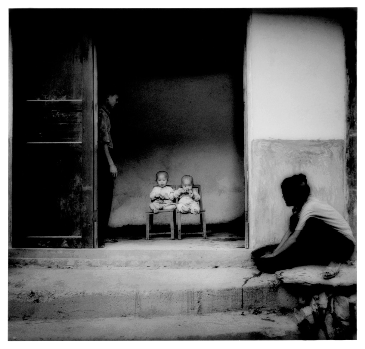 Dong twins, Zhaoxing, Guizhou, China, 1999 - Empire | James Whitlow Delano Documentary Fine Art