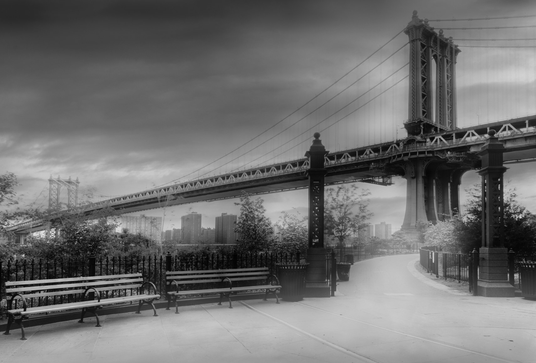 Manhattan Bridge, 2007 - The Light of New York | Jean-Michel Berts Photography