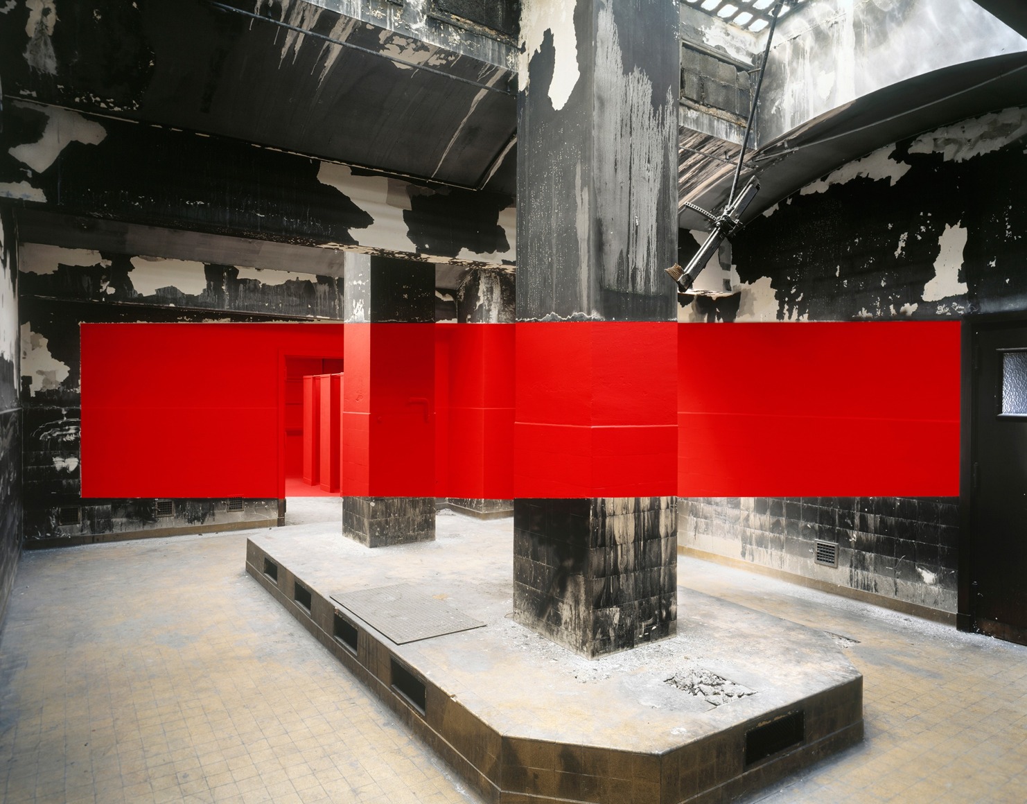 Georges Rousse, Marseille Rouge, 2011, Sous Les Etoiles Gallery