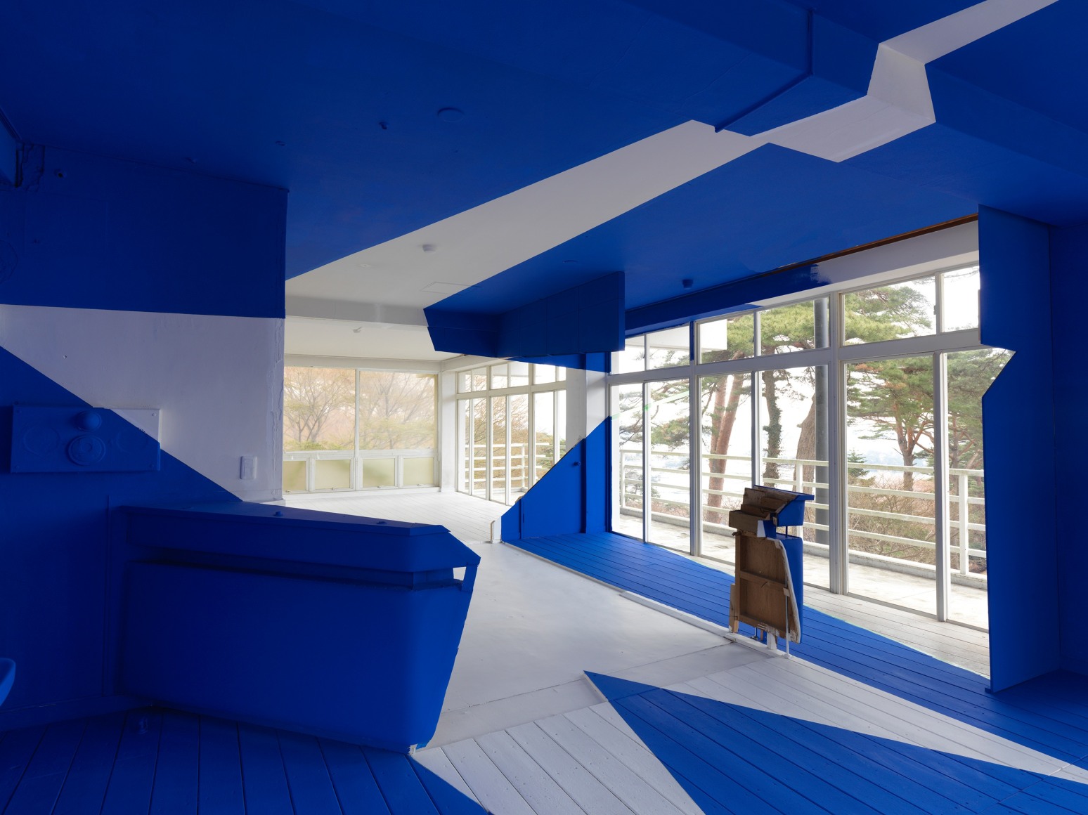 View of Georges Rousse installation - Matsushima Japan 2010