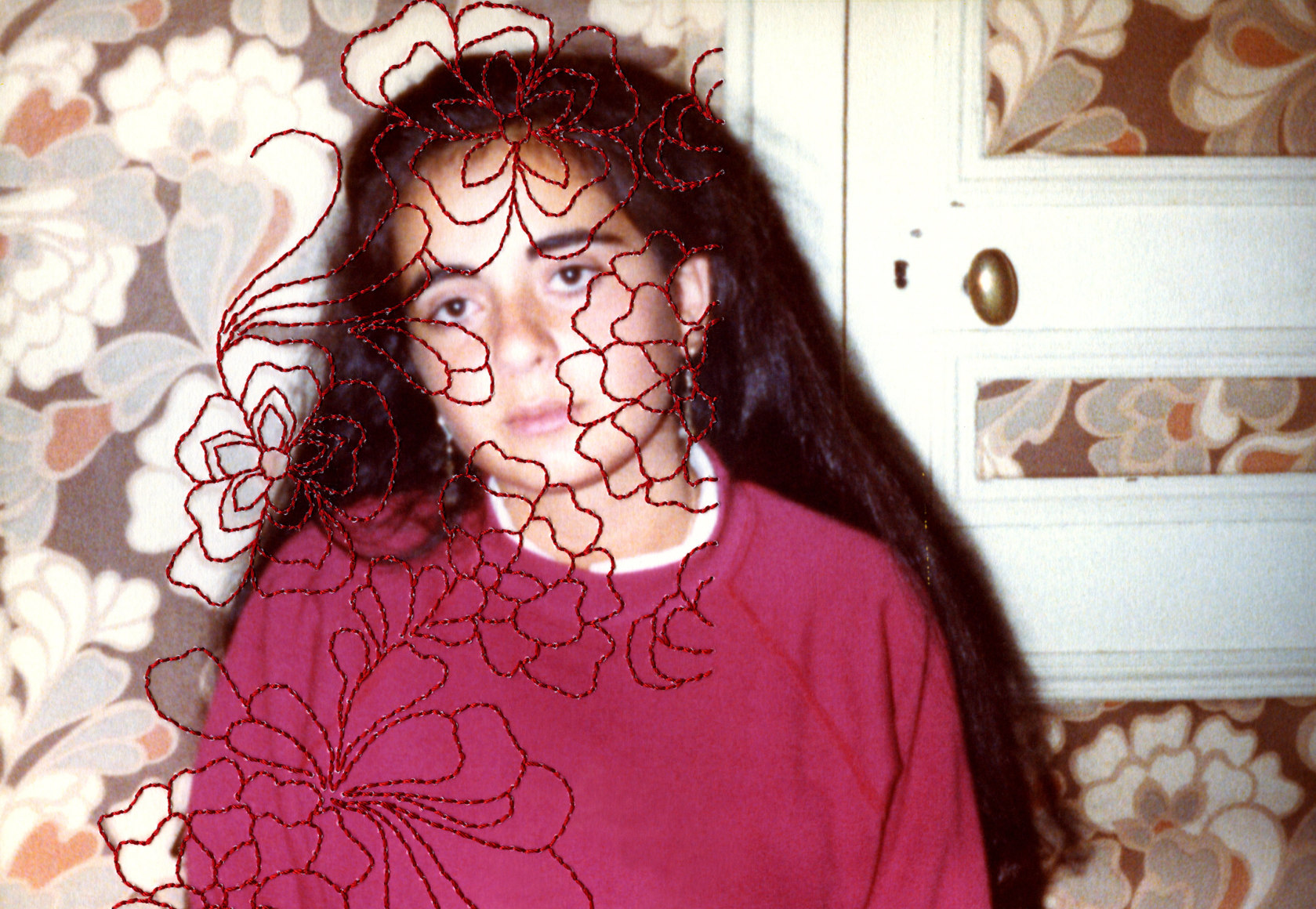 Carolle B&eacute;nitah, Photos-Souvenirs, Adolescence, la tapisserie (the tapestry), 2012, Sous Les Etoiles Gallery