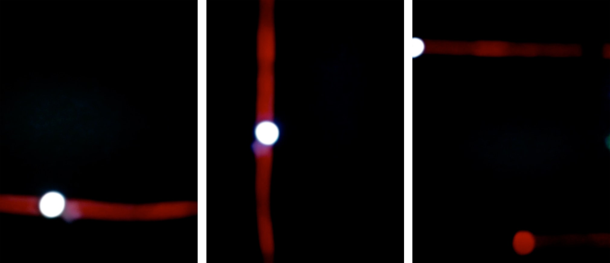 Jin-Ya Huang, Remote, Marfa Lights (Triptych), 2007, Sous Les Etoiles Gallery