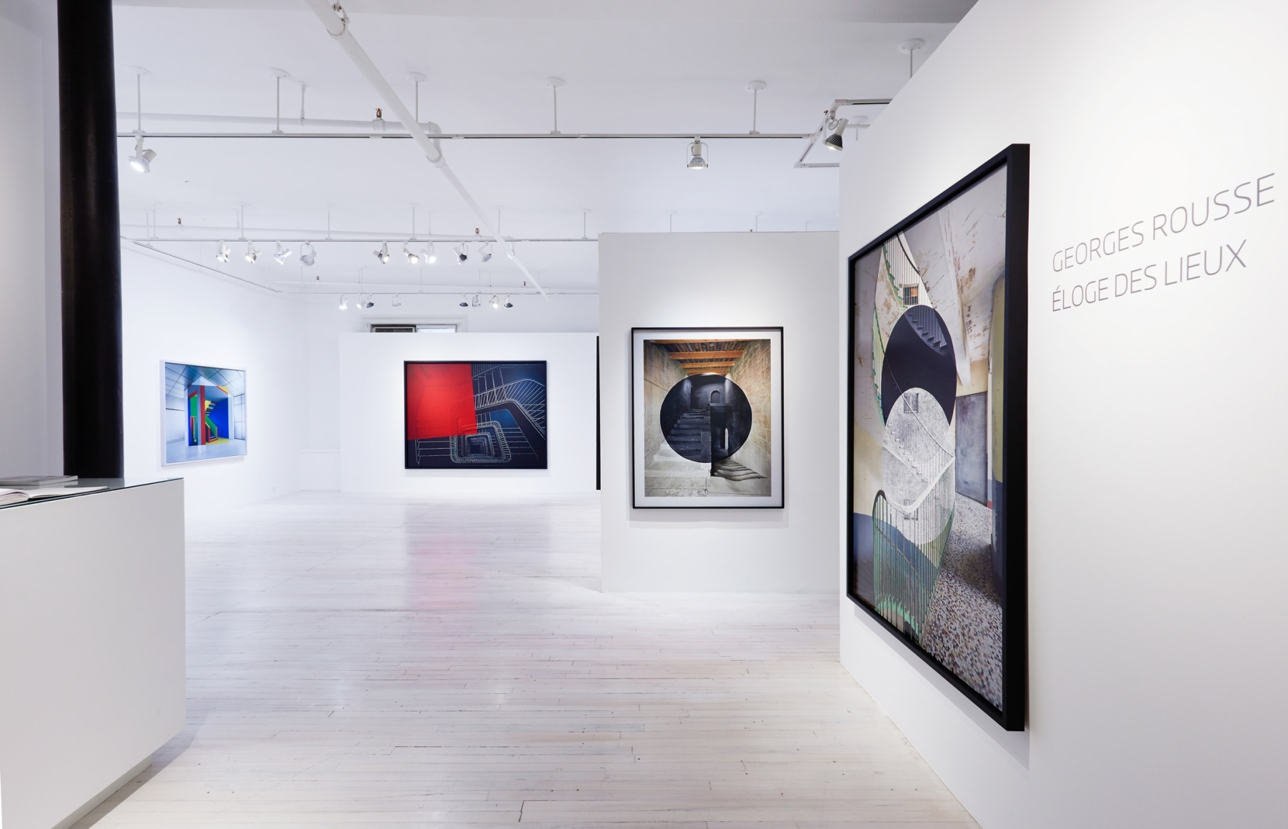 Georges Rousse, &Eacute;loge des Lieux installation, Sous Les Etoiles Gallery 2015