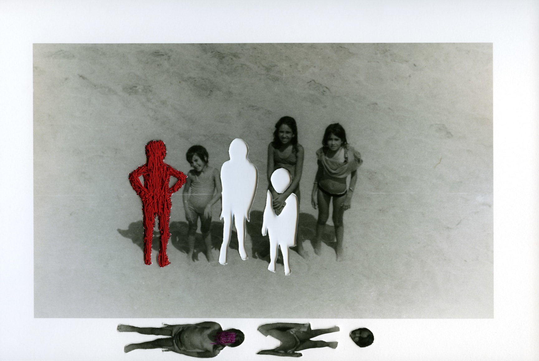 Carolle B&eacute;nitah, Photos-Souvenirs, Enfance, &agrave; la plage (at the beach), 2009, Sous Les Etoiles Gallery