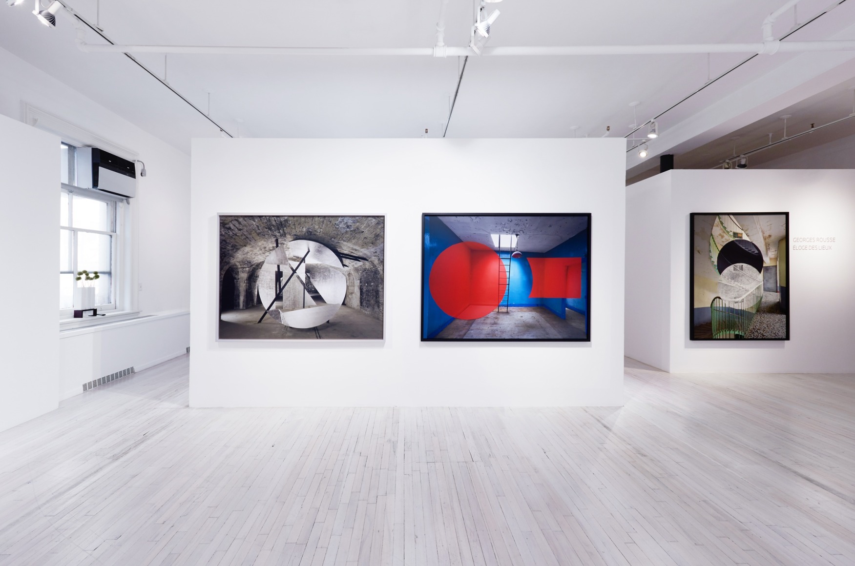 Georges Rousse, &Eacute;loge des Lieux installation, Sous Les Etoiles Gallery 2015