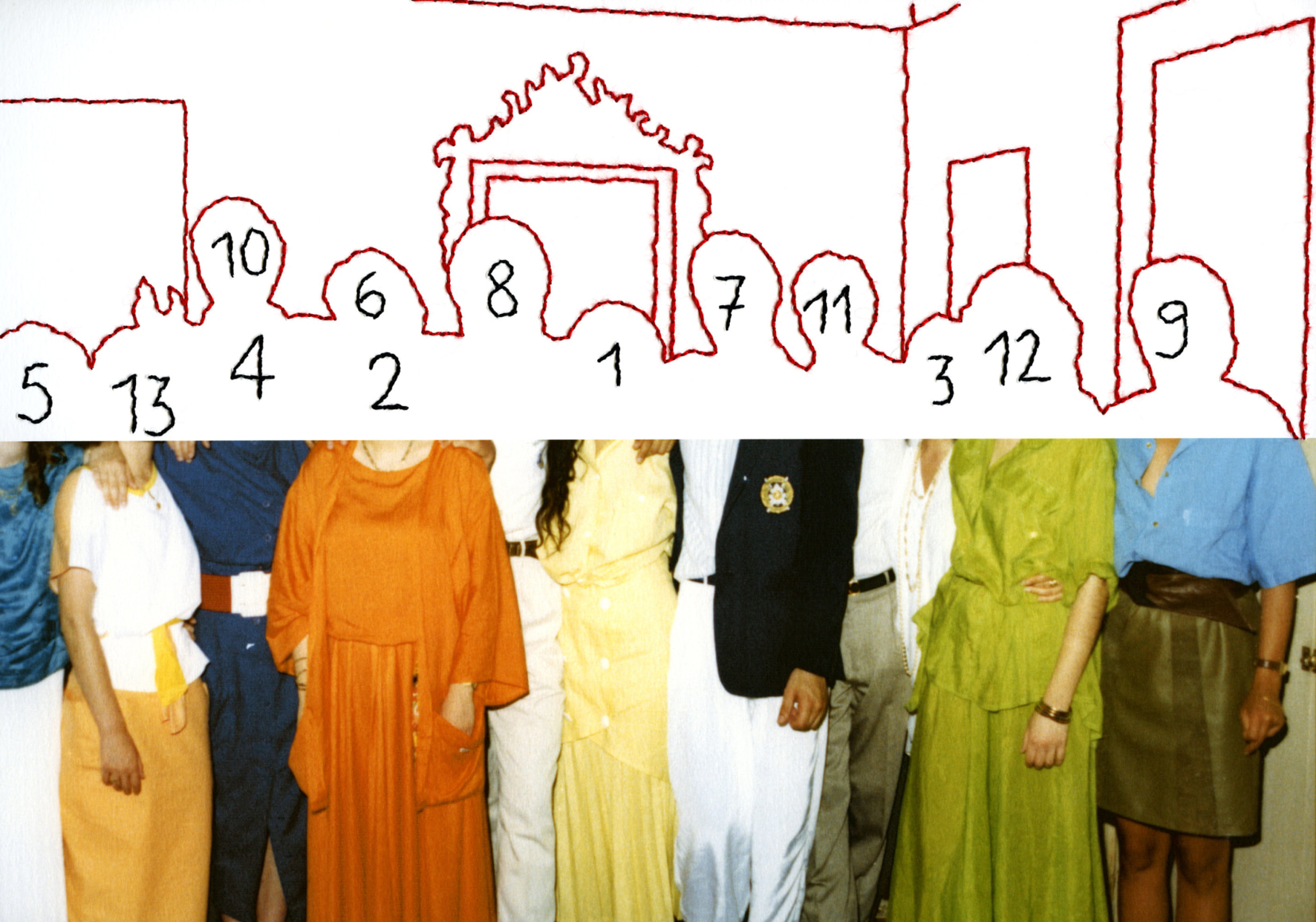 Carolle B&eacute;nitah, Photos-Souvenirs, Adolescence, photo de groupe (group photo), 2012, Sous Les Etoiles Gallery