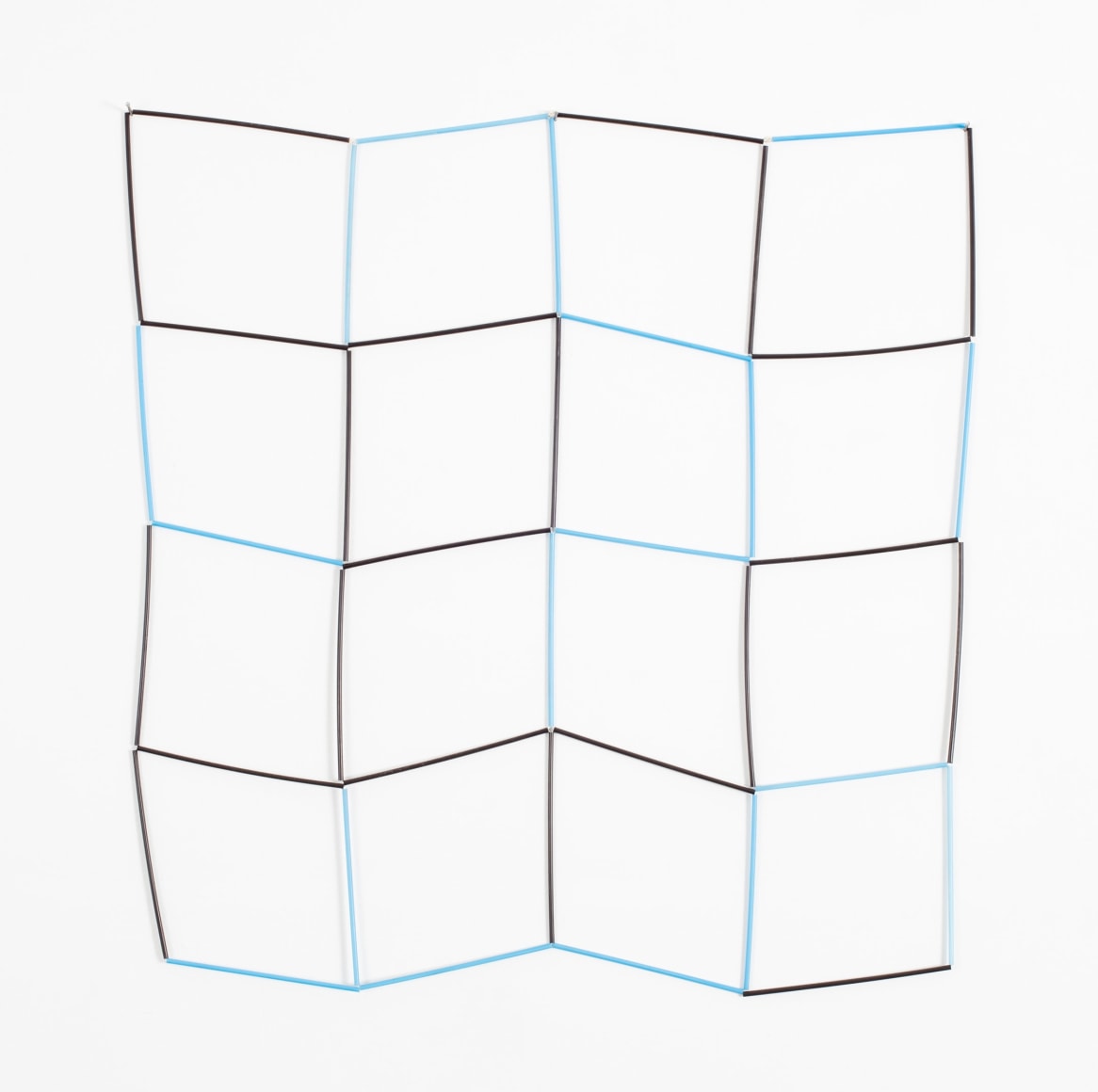 Tony Feher Blue and Black Honcho Grid, 2000