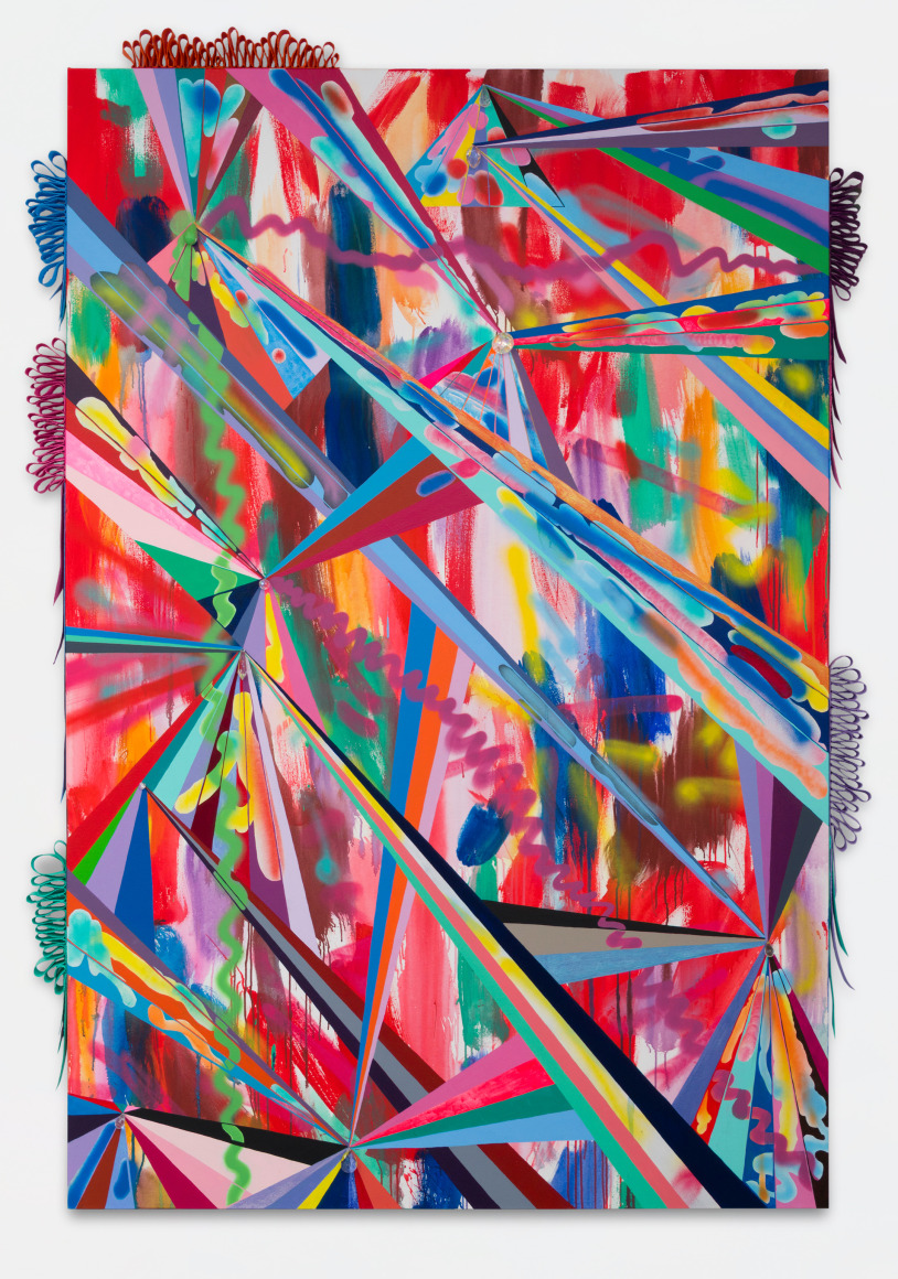 Sarah Cain SF rays, 2017