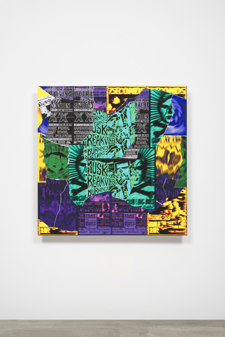 Gary Simmons Burning Curtains, 2016