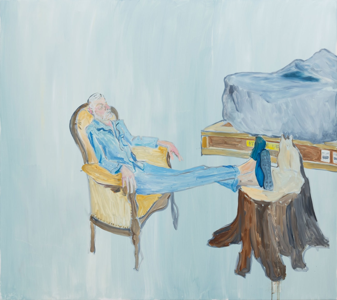 Ragnar Kjartansson Bjarni Bömmer Listens to Roy Orbison's “Crying”, 2019