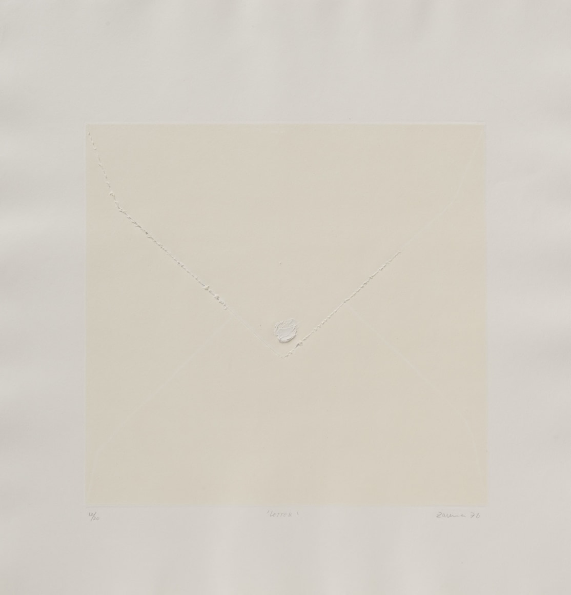 Zarina, Letter, 1976