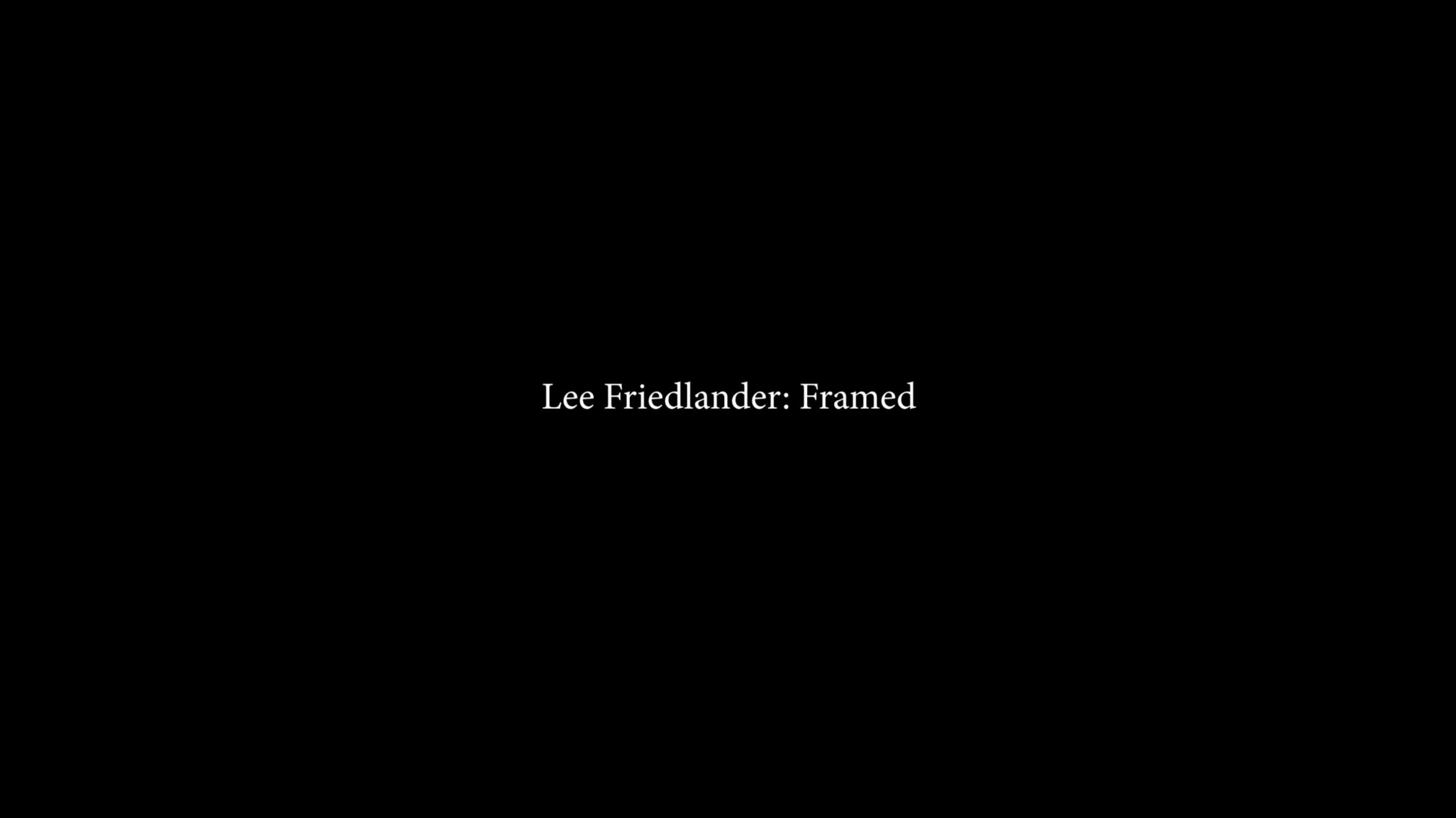 Lee Friedlander: Framed by Joel Coen