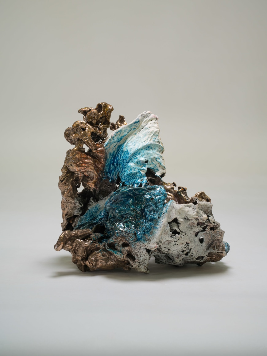 #216: WAVE, bronze, pigmented epoxy 8 x 8 x 6 in