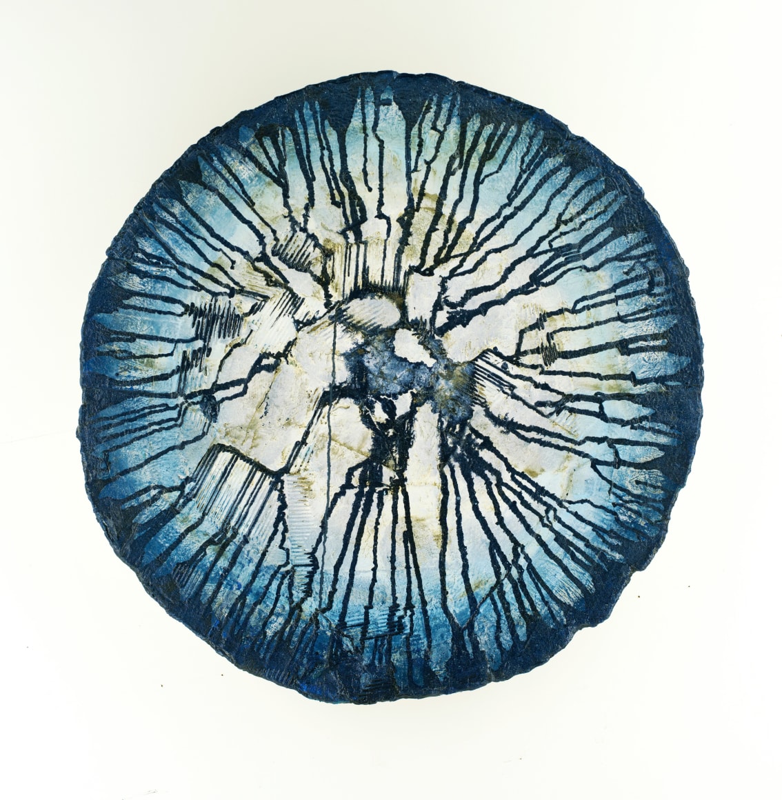 EARLY MORNING SENSATION, 2022, Mixed media on shaped fiber glass