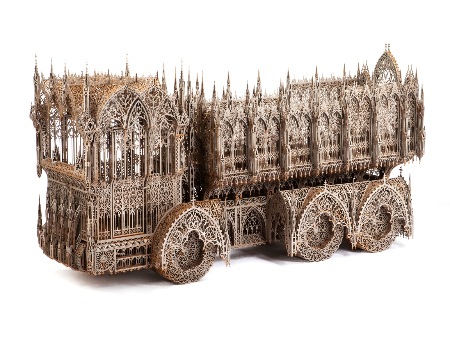 Dump Truck, 2012, Laser-cut Corten steel