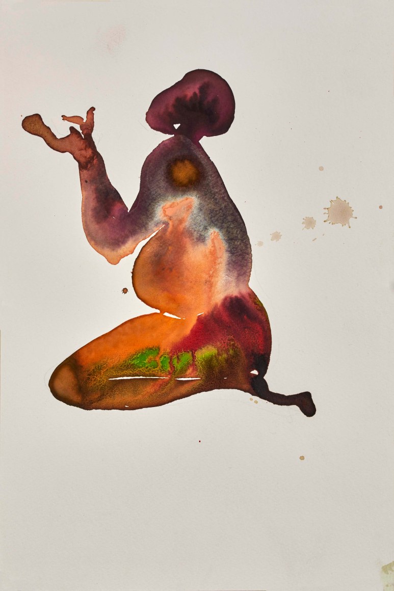 Figure 2, 2016, Ink on paper, 15 x 10 in / 38 x 25 cm