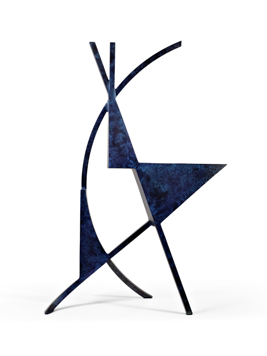 Arthur Carter, Three Triangles with an Arc and Two Chords I, 2019