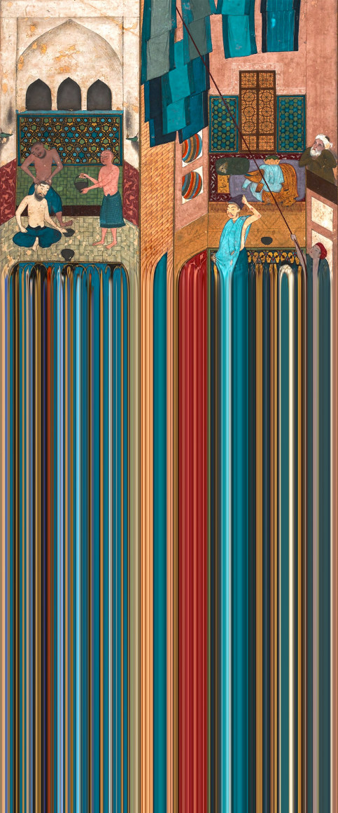 Haroun in Bath, 2023, Oil on Canvas