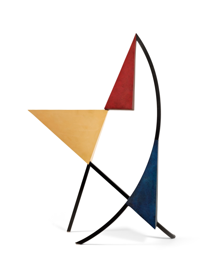 Arthur Carter, Three Triangles with an Arc and Two Chords II,