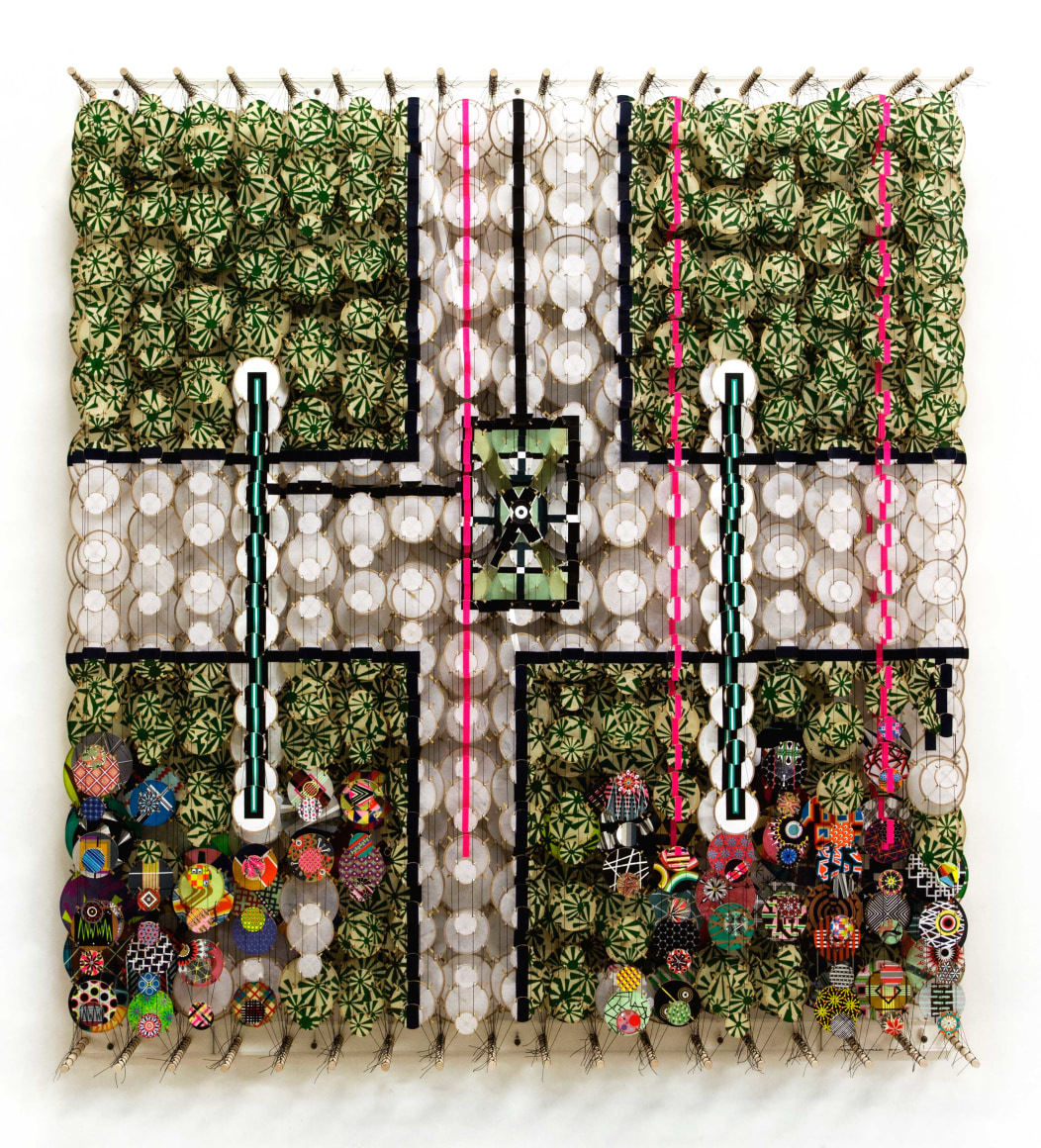 Jacob Hashimoto The Invisible, Immutable Geographies of Time, 2017