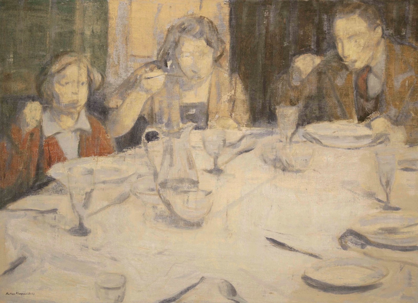 Series of The Table,&nbsp;2023, Oil on Canvas