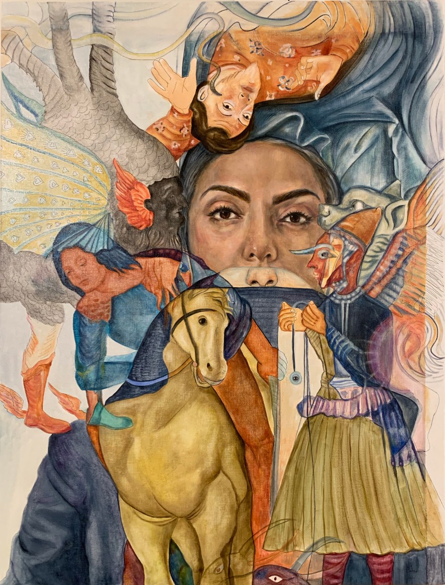 Whispers,&nbsp;2020, Oil on linen