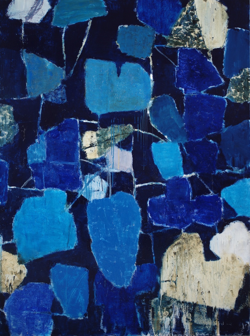 Night Figs,&nbsp;2024, Oil and enamel on canvas