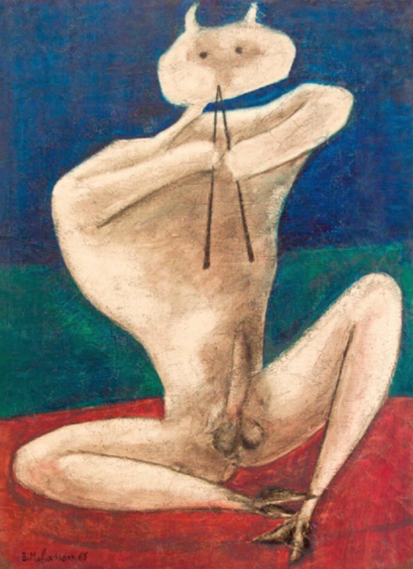 Untitled (Satyr or Pan), 1965, Oil on canvas
