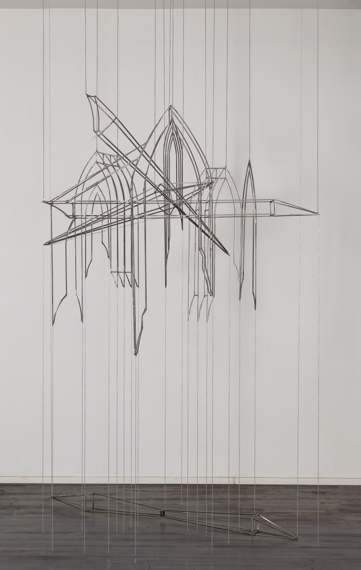 All That is Solid&hellip;, 2016, Steel, chain, light